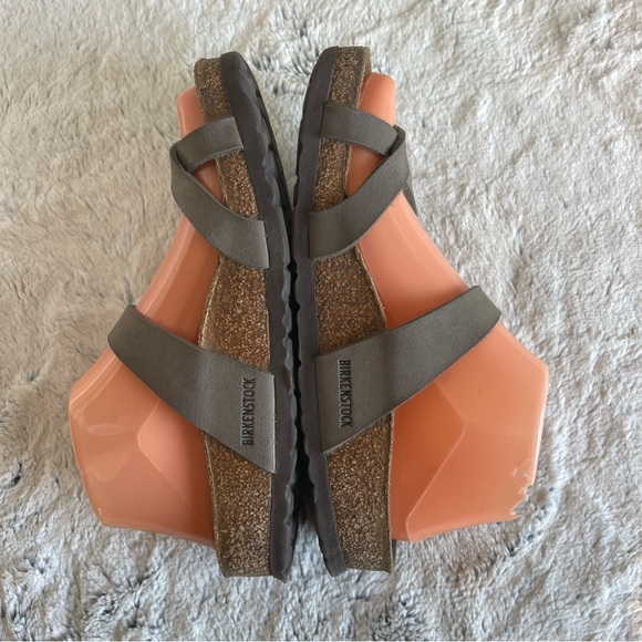 Birkenstock Mayari Birkibuc Birko-Flor Strappy Sandals Mocha Regular Sz 36 5.5US - Picture 6 of 11